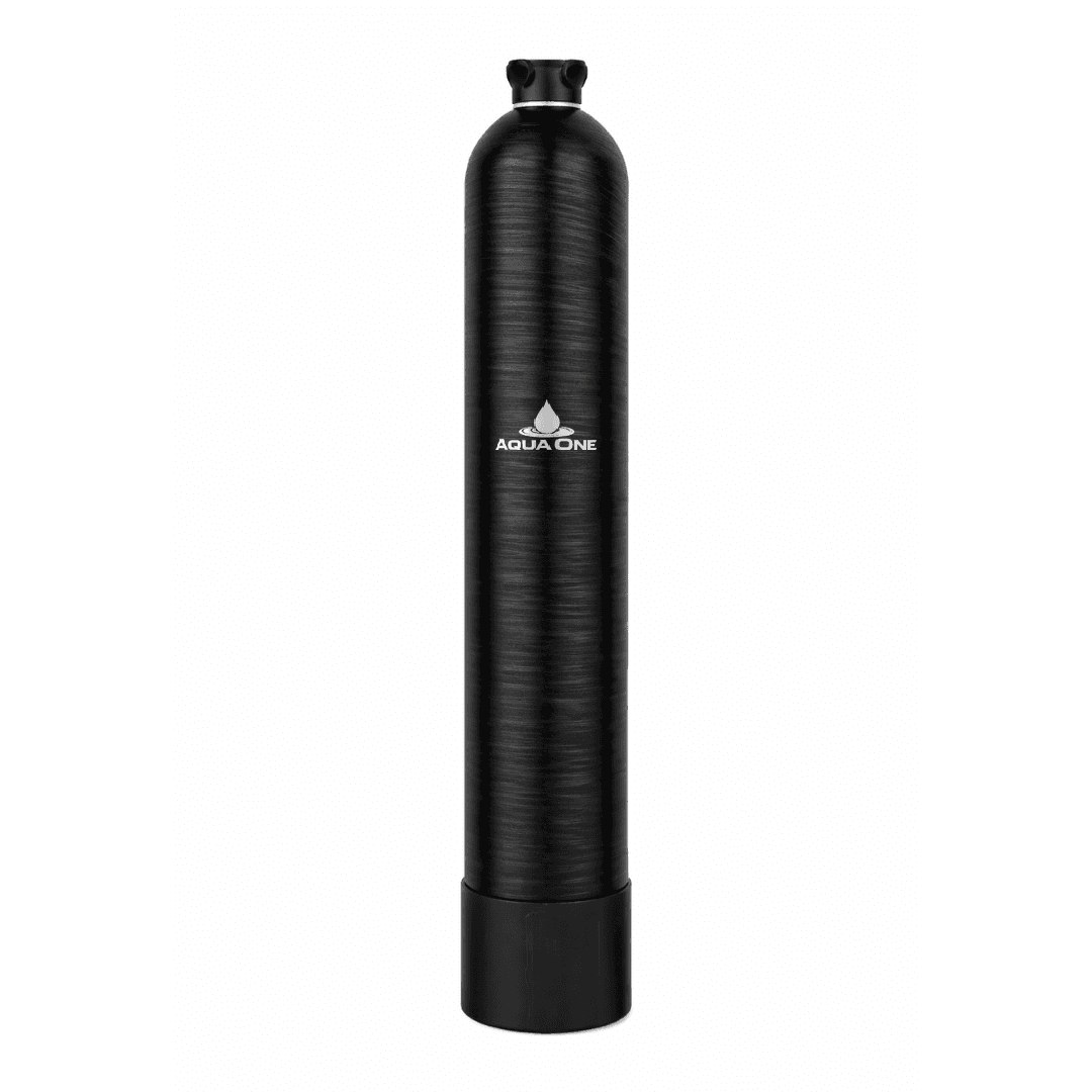 Aqua One whole-home salt-free water conditioner tank