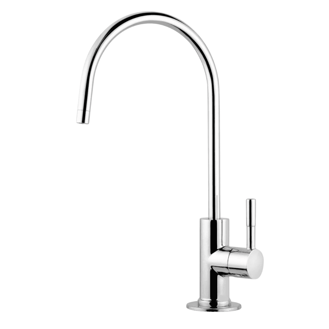 Chrome drinking water faucet